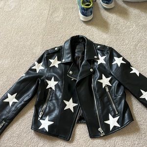BLANK NYC stars leather jacket